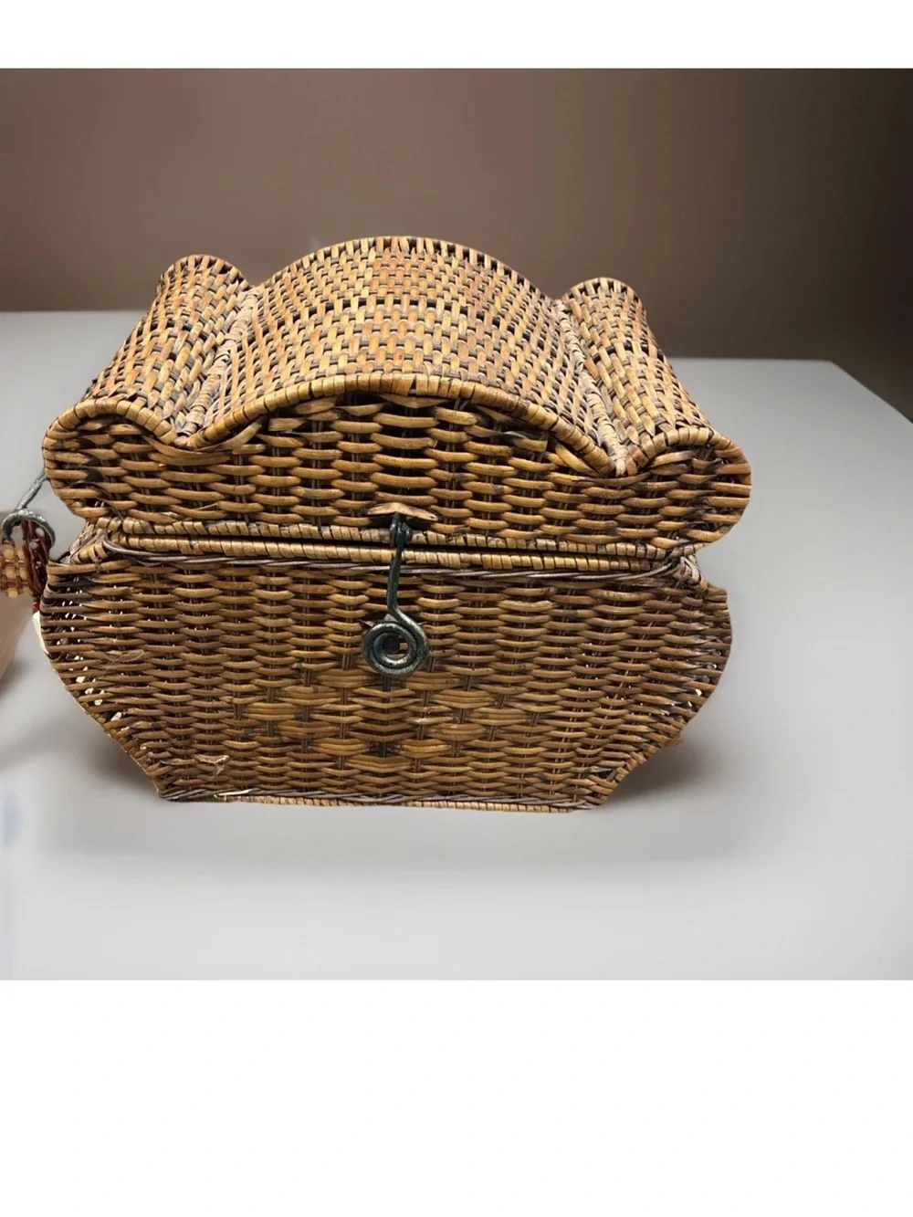 Large wicker storage basket